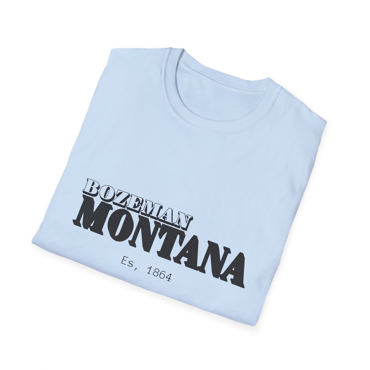 Bozeman Montana Unisex Softstyle T-Shirt - Casual Vintage Vibe