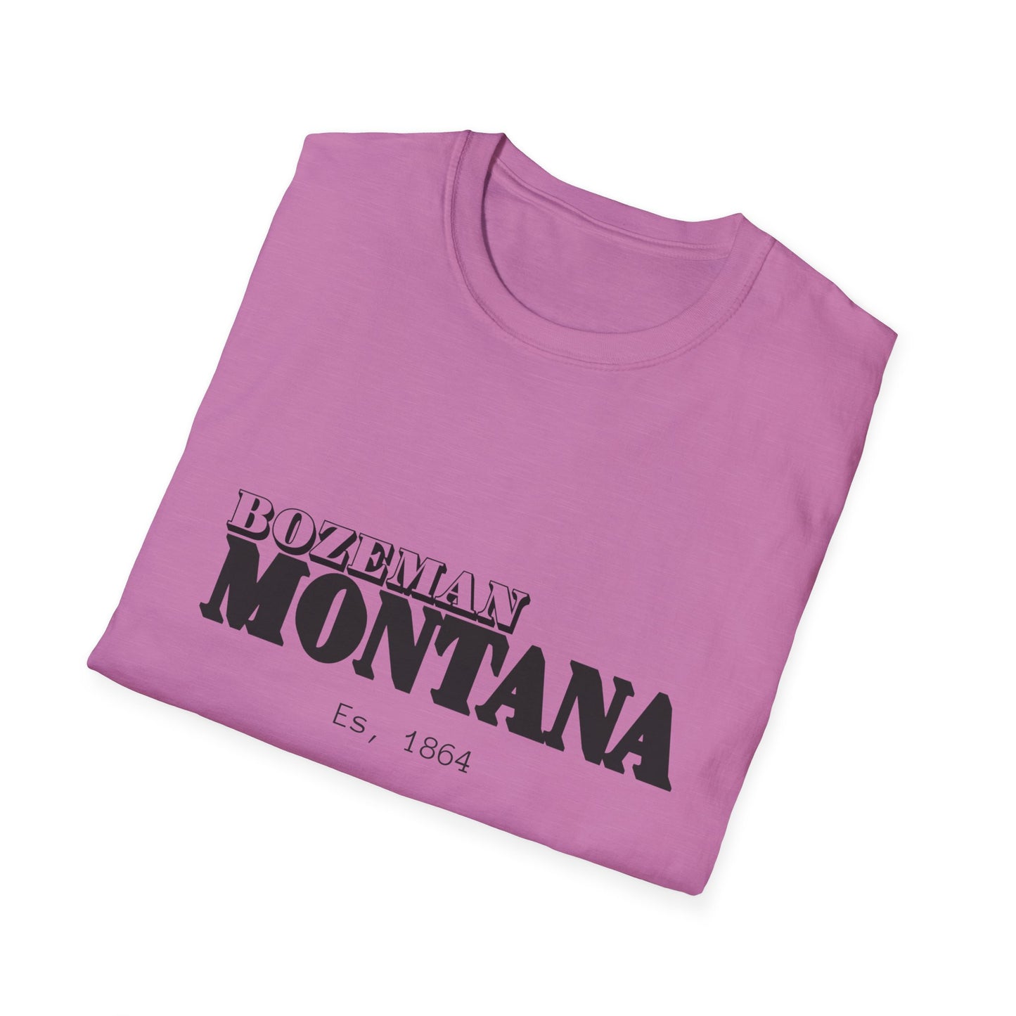 Bozeman Montana Unisex Softstyle T-Shirt - Casual Vintage Vibe