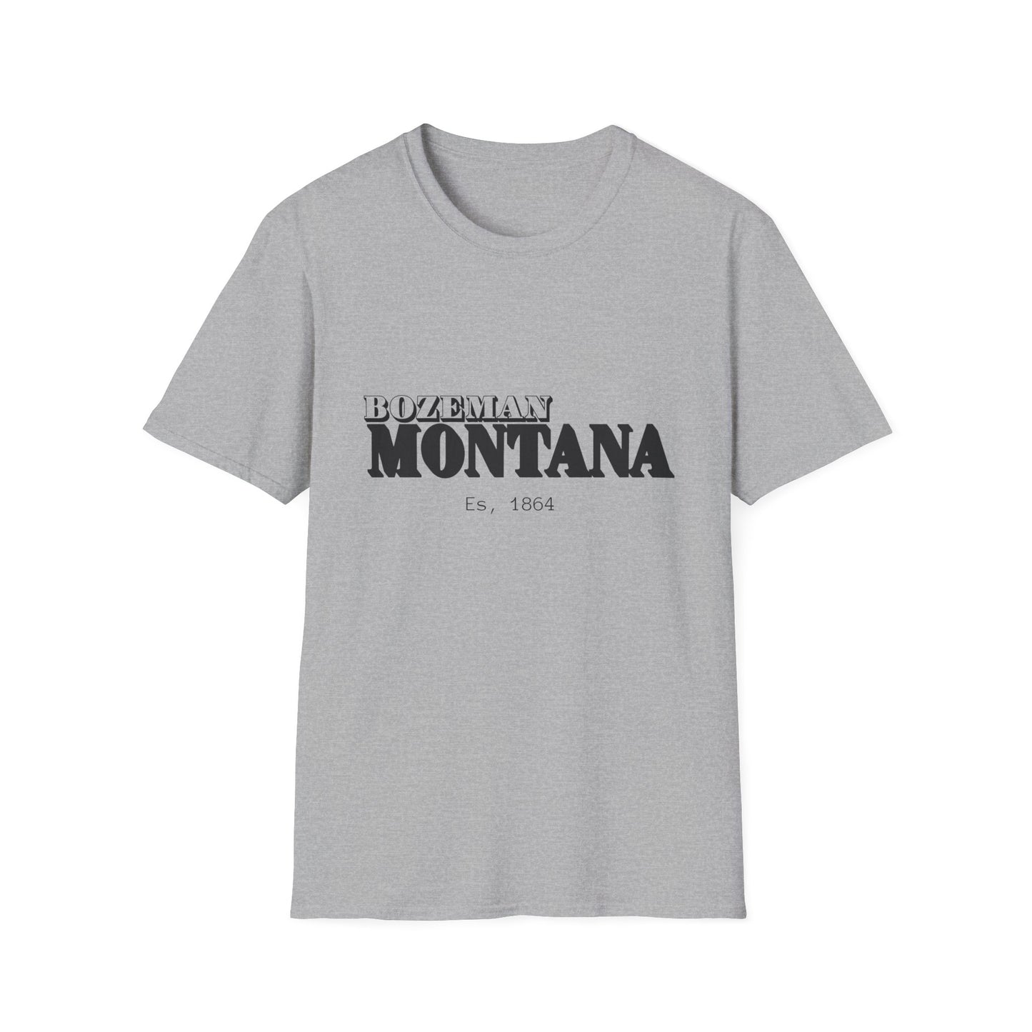 Bozeman Montana Unisex Softstyle T-Shirt - Casual Vintage Vibe