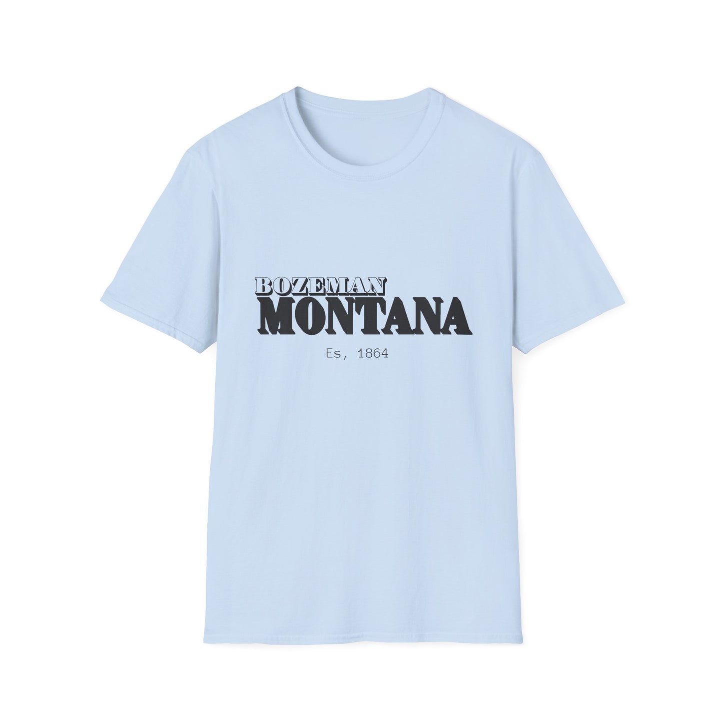 Bozeman Montana Unisex Softstyle T-Shirt - Casual Vintage Vibe