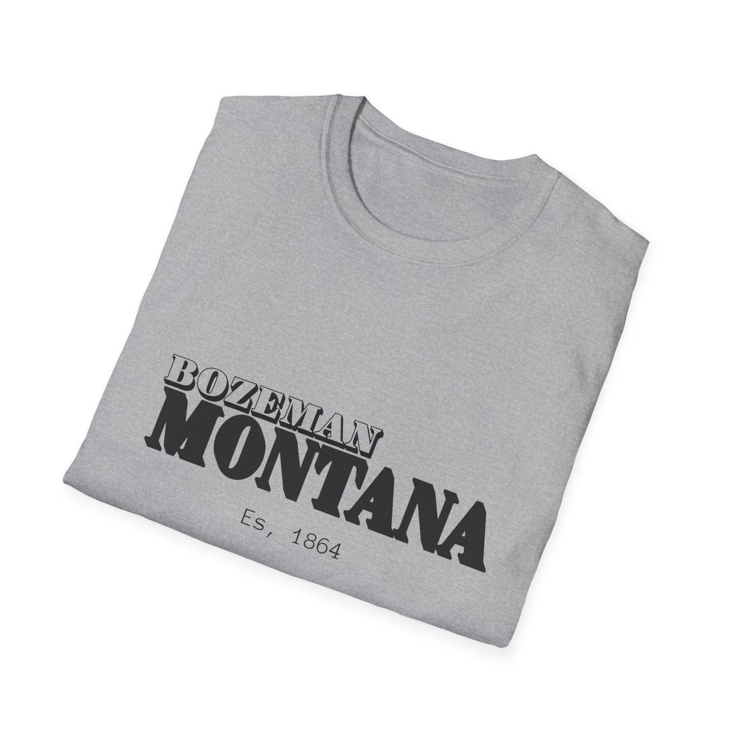 Bozeman Montana Unisex Softstyle T-Shirt - Casual Vintage Vibe