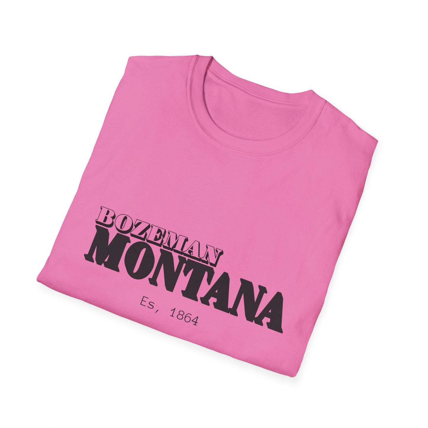 Bozeman Montana Unisex Softstyle T-Shirt - Casual Vintage Vibe