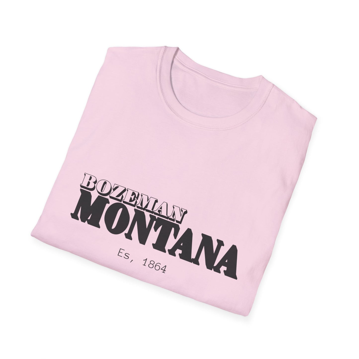 Bozeman Montana Unisex Softstyle T-Shirt - Casual Vintage Vibe