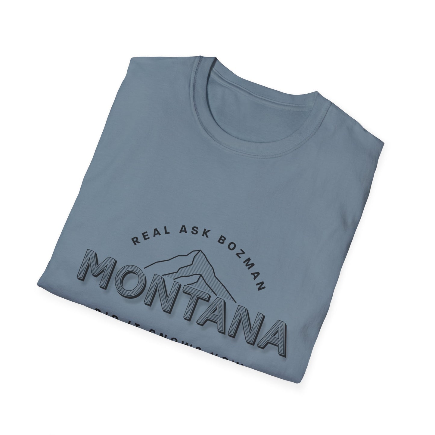 Montana  Unisex Softstyle T-Shirt - “Did it snow?”